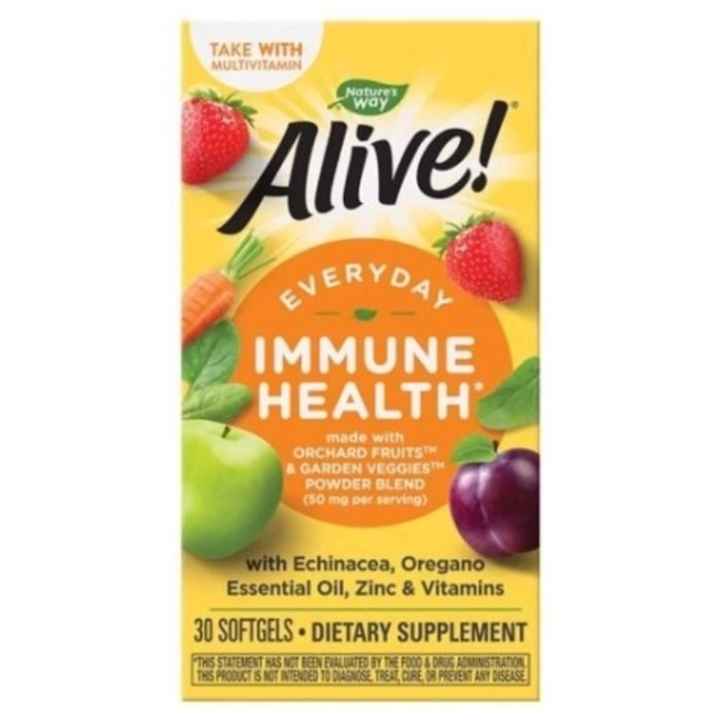 Nature's way Alive Имунна формула Алайв - Alive! Immune Health, 30 софтгел капсули