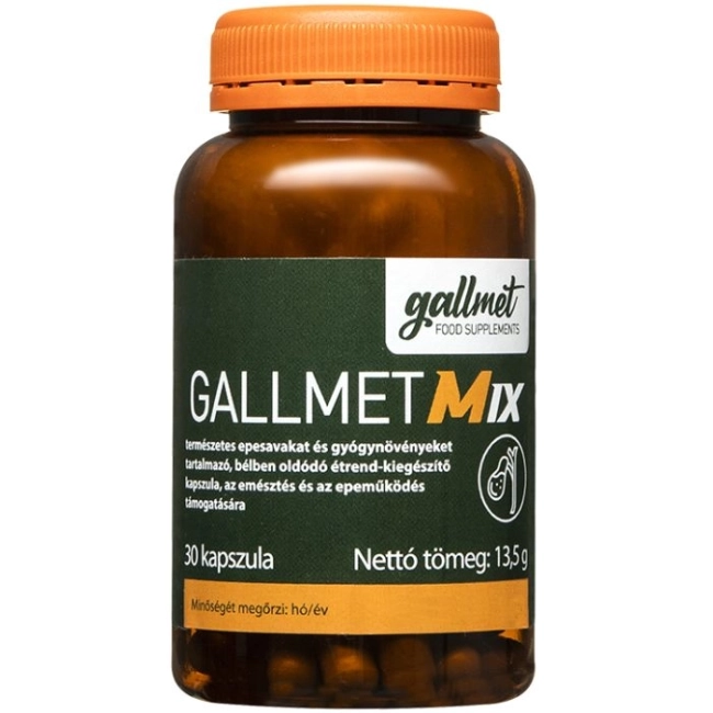 Gallmet Храносмилане - Волска жлъчка и растителни екстракти, 30 капсули