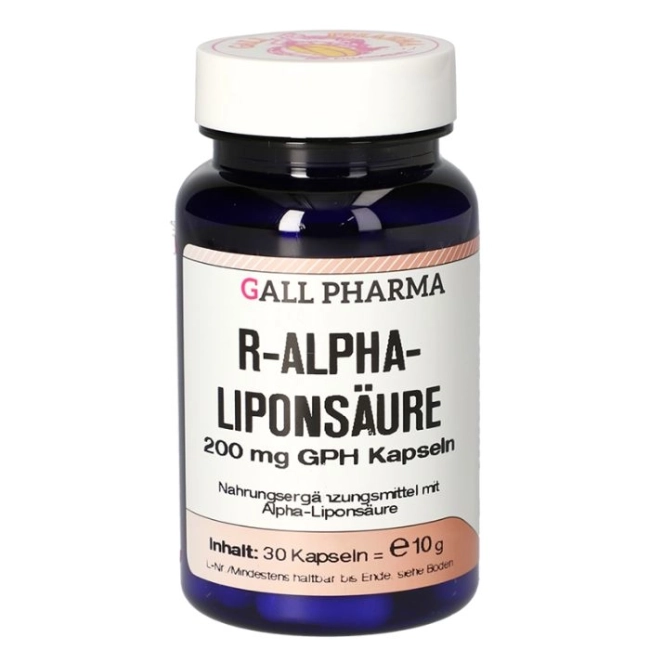 Gall Pharma Антиокидант, превенция на диабет - R-Алфа липоева киселина, 30 капсули