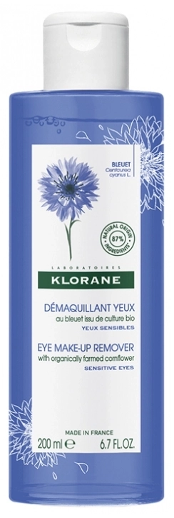 Klorane Bleuet Демакиант за очи със синя метличина и хиалуронова киселина 200 мл