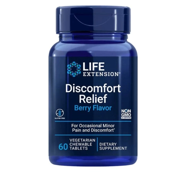 Life Extension PEA Discomfort Relief/ ПЕА (Палмитоилетаноламид) 600 mg х 60 дъвчащи таблетки
