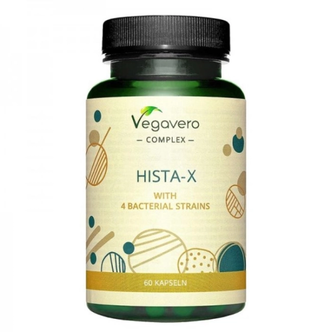Vegavero Антихистамин Формула Hista - X - 4 бактериални щама, 60 капсули