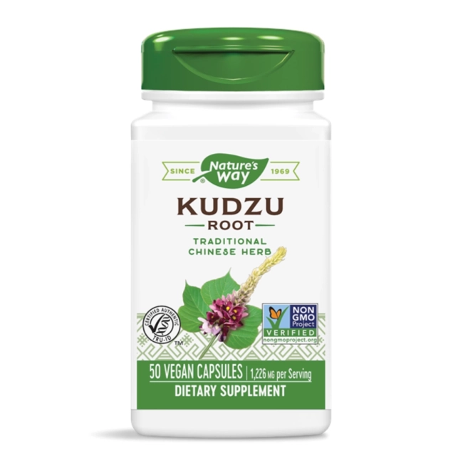 Nature's Way Kudzu Root Корен от Кудзу при алкохолна и никотинова зависимост 613 мг х50 капсули