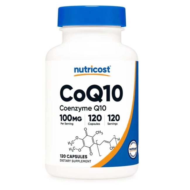 Nutricost Енергия и здраво сърце -  Коензим Q10, 100 mg x 120 капсули