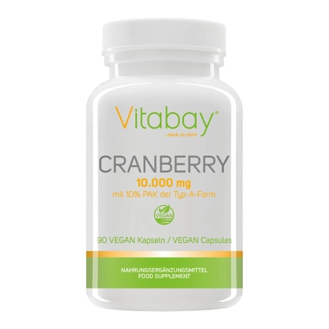 Vitabay Cranberry Extrakt / Американска червена боровинка (екстракт, 10% проантоцианидини), 90 капсули
