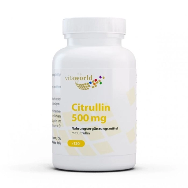 Vita World Citrullin / Цитрулин 500 mg, 120 капсули