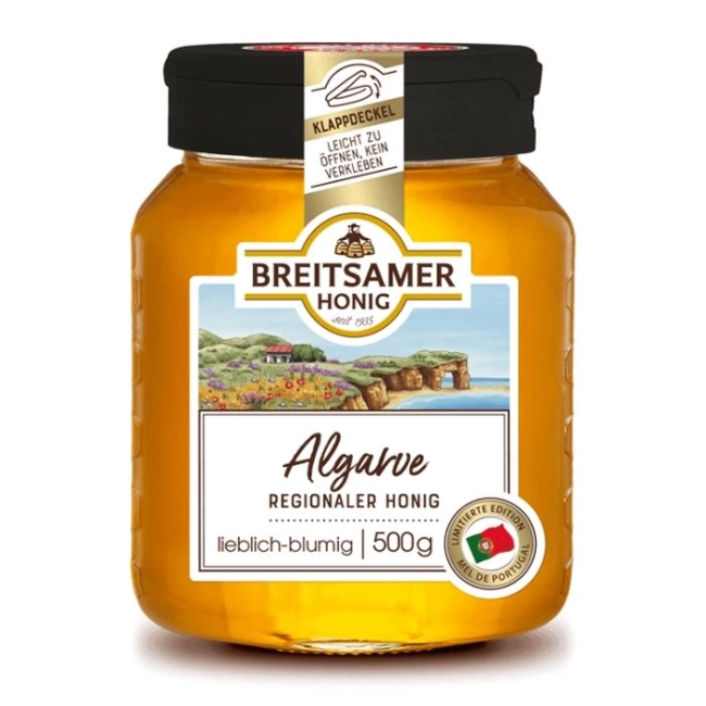 Breitsamer Honig Algarve Regionaler Honig, flüssig - Mед от Алгарве (Португалия), течен, 500 g