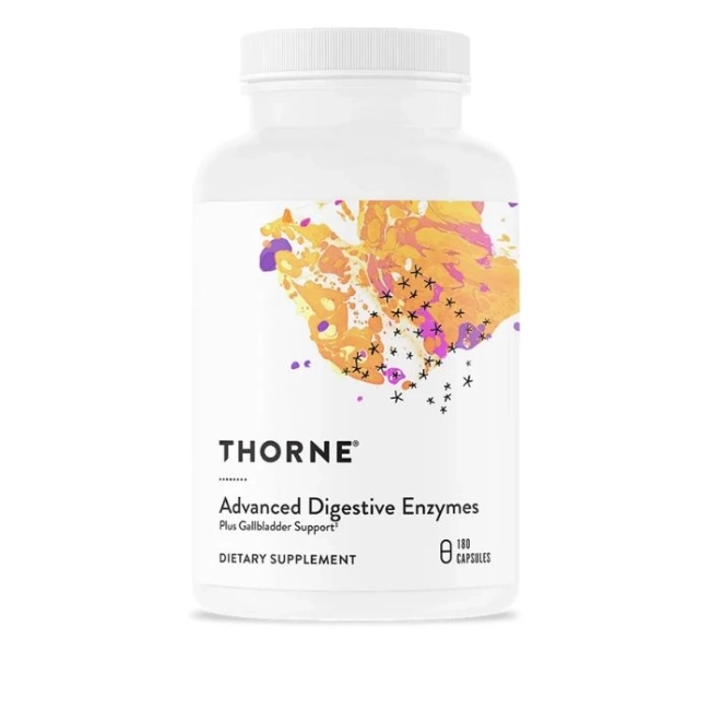 Thorne Храносмилателни ензими - Advanced Digestive Enzymes, 180 капсули