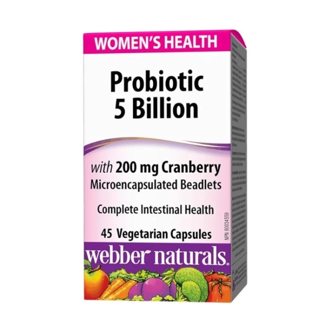 Webber Naturals Probiotic Women`s Health/ Пробиотик за жени 5 щама, 5 ...