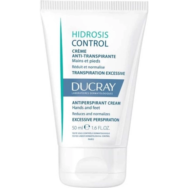 Ducray Hidrosis Control Крем против изпотяване на лице, ръце и крака 50 мл