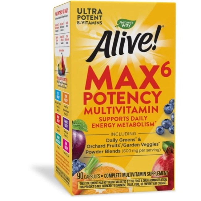 Nature's Way Alive Max 6 Potency Мултивитамини максимум сила 90 капсули