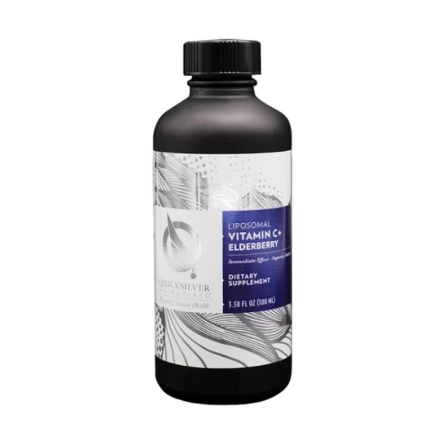 Quicksilver Liposomal Vitamin C+ Elderberry / Липозомен витамин С и черен бъз, 100 ml