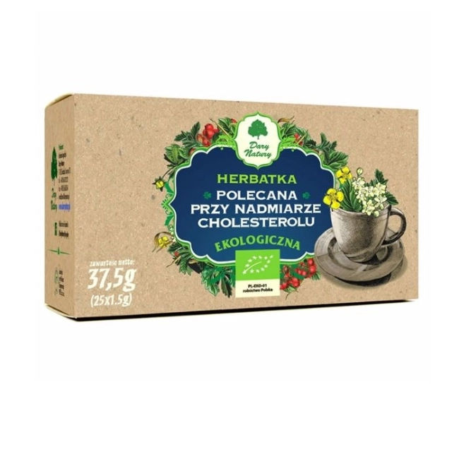 Dary Natury Чай за нормализиране на холестерола Био, 25 филтърни пакетчета