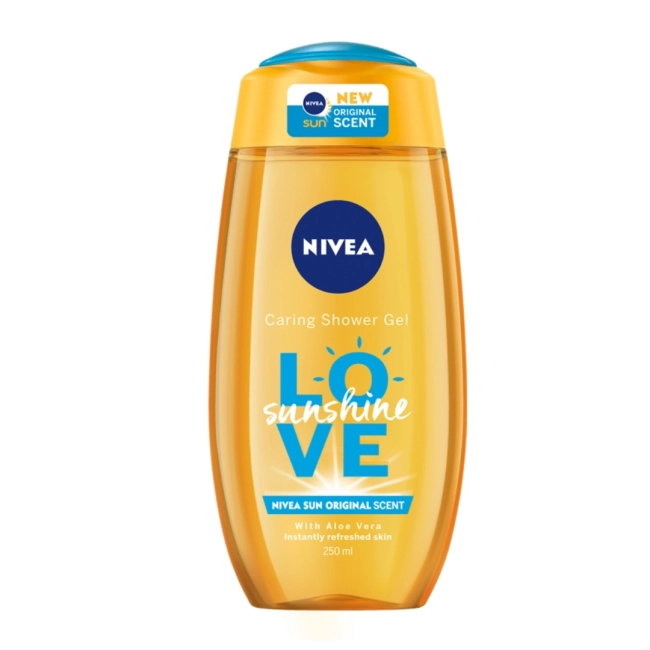 NIVEA Love Sunshine Душ-гел за тяло с алое вера 250 мл