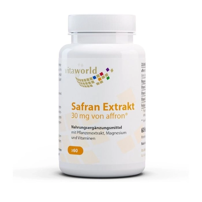 Vita World Нервна система - Екстракт от шафран, 30 mg х 60 капсули
