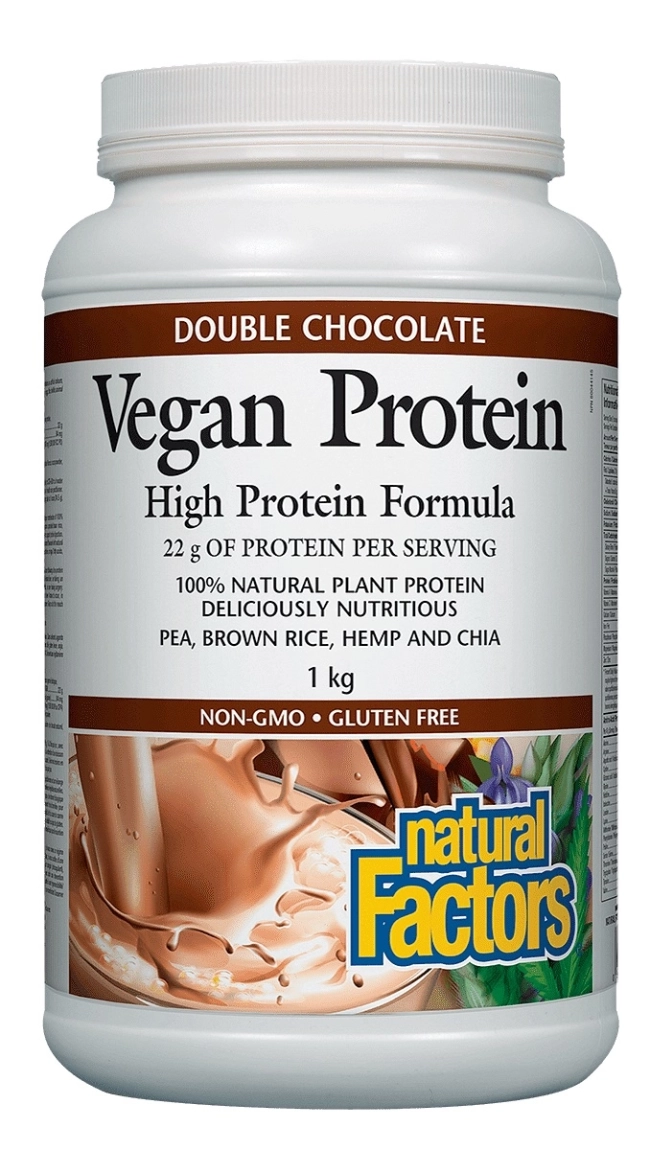 Natural Factors Vegan Protein High Protein Formula / Веган протеин с вкус на шоколад