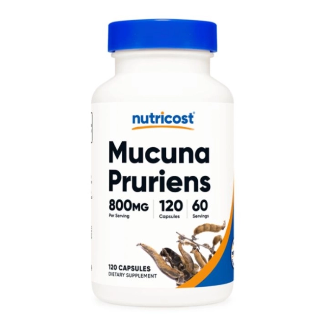 Nutricost Стрес и безпокойство - Мукуна/ Кадифен боб (Mucuna Pruriens), 400 mg x 120 капсули