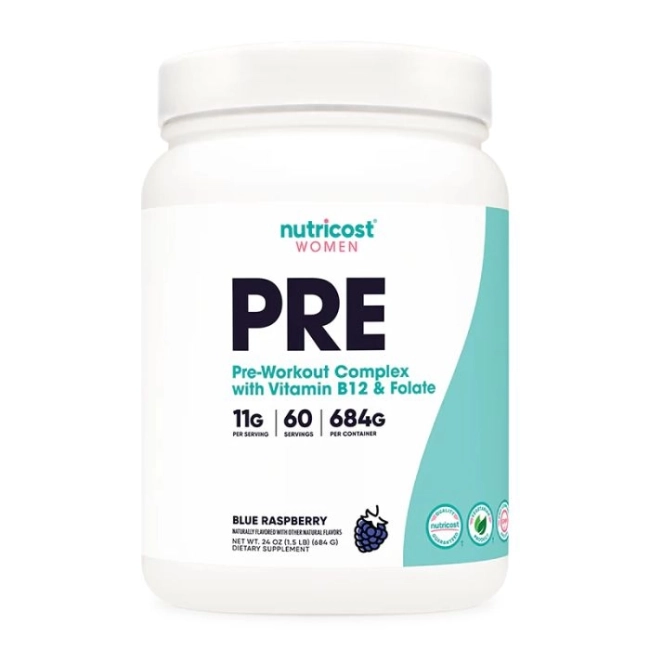 Nutricost Комплексна фитнес формула за жени Pre-Workout, 684 g прах
