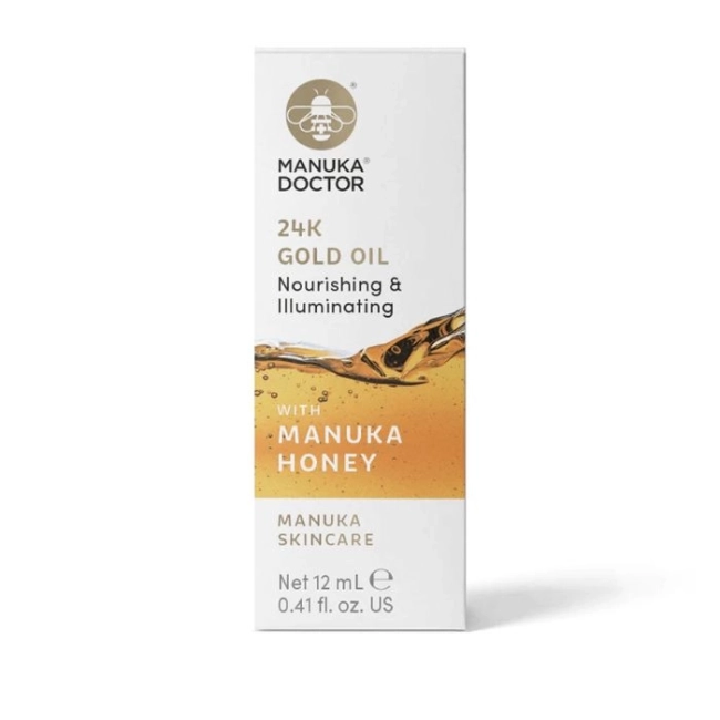 Manuka Doctor 24К Gold Oil with Manuka Honey - Масло за лице с 24К злато и мед от манука, 12 ml