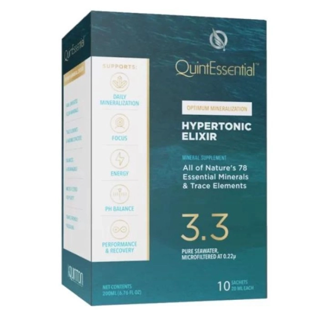 Quicksilver QuintEssential Hypertonic Elixir 3.3, 10 сашета x 20 ml