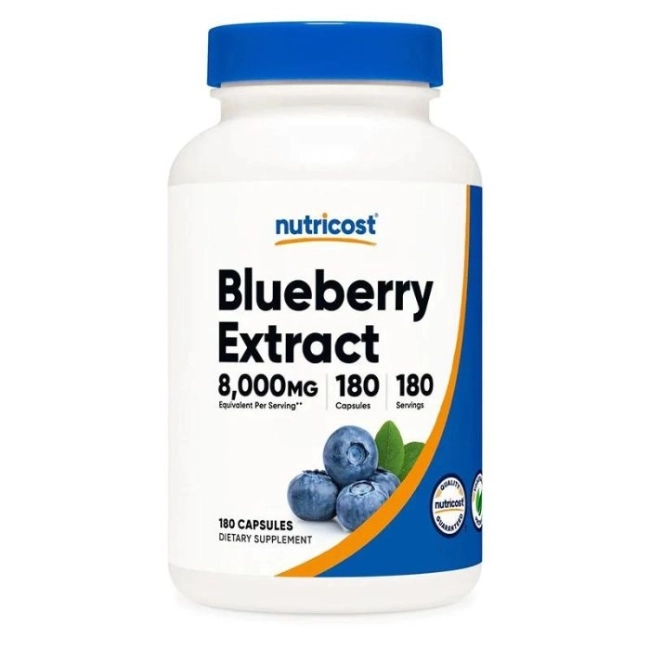Nutricost Зрение - Синя боровинка, 180 капсули