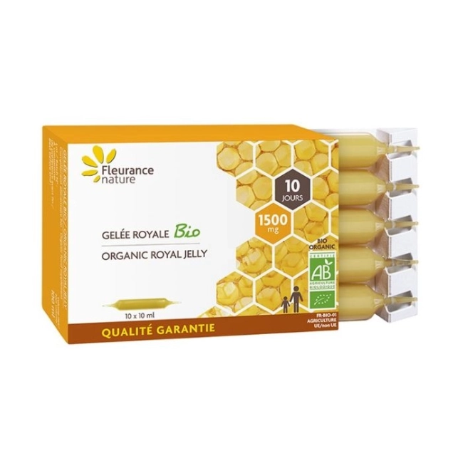 Fleurance Nature Силен имунитет - Пчелно Млечице + Пчелен мед Био, 10 ампули