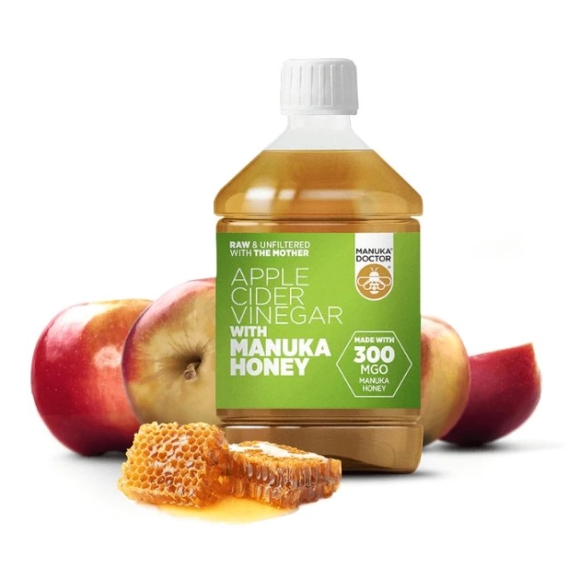 Manuka Doctor Ябълков оцет + мед от манука (300 MGO) - Apple Cider Vinegar with Manuka Honey (300 MGO), 500 ml