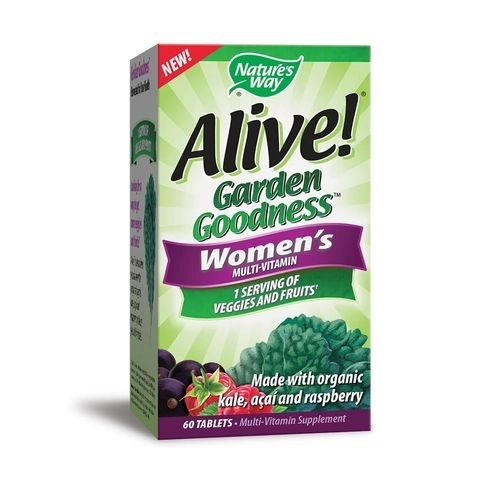 Nature's way Alive Мултивитамини за жени Алайв - Alive! Garden Goodness™ Women`s Multi-Vitamin, 60 таблетки