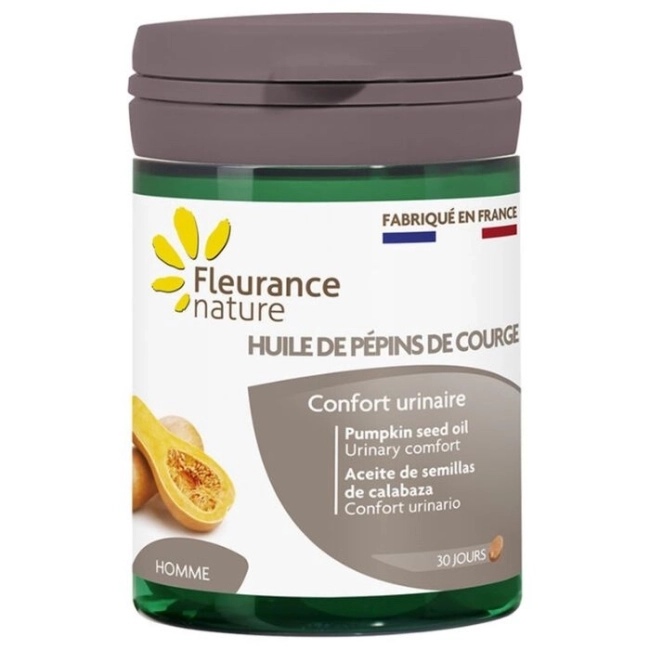 Fleurance Nature Простата и уринарен тракт - Масло от тиквени семки, 60  софтгел капсули