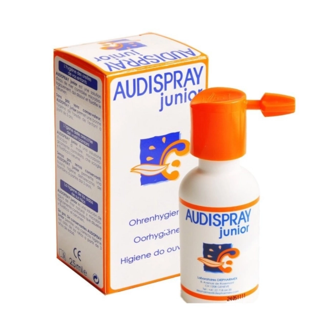 Аudisprey Junior Хипертоничен разтвор за почистване на уши 25 мл Laboratories Diepharmex