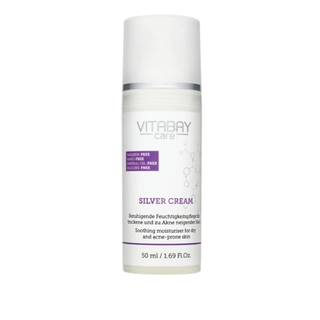 Vitabay Сребърен крем с микросребро и салицилова киселина - Care Silver Cream, 50 ml