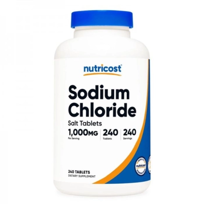 Nutricost Електролитен баланс - Натриев хлорид, 240 таблетки