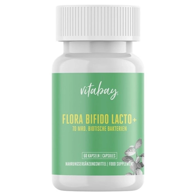 Vitabay Пробиотик Флора Бифидо Лакто + цинк, 60 капсули
