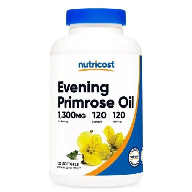 Nutricost Женско здраве - Вечерна иглика (масло), 1300 mg/120 софтгел капсули