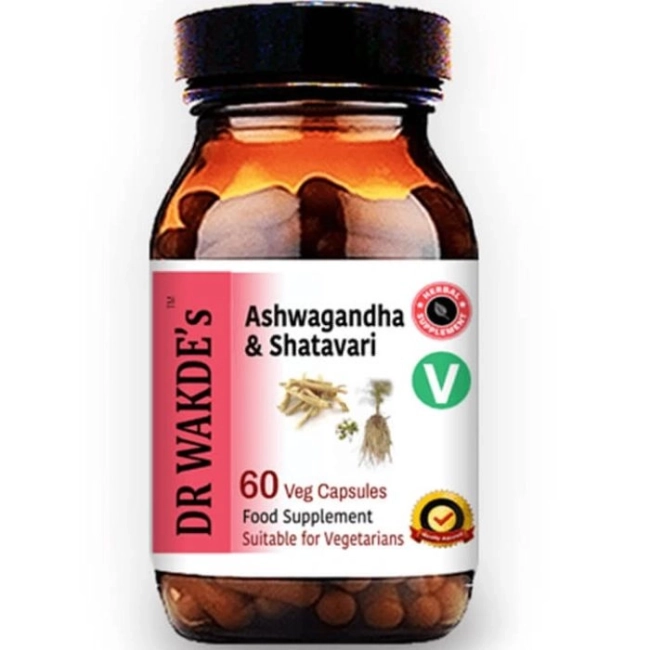 DR WAKDE’s Ашваганда и Шатавари (Ashwagandha & Shatavari) - за имунитет, енергия и издръжливост, 60 капсули