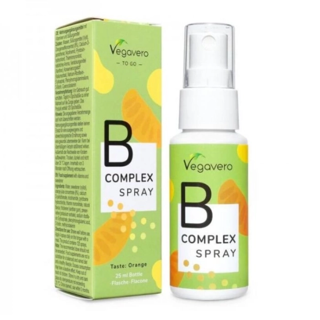 Vegavero B Complex / Витамин В комплекс / Спрей за уста, 25 ml, 120 дози, 100% Vegan