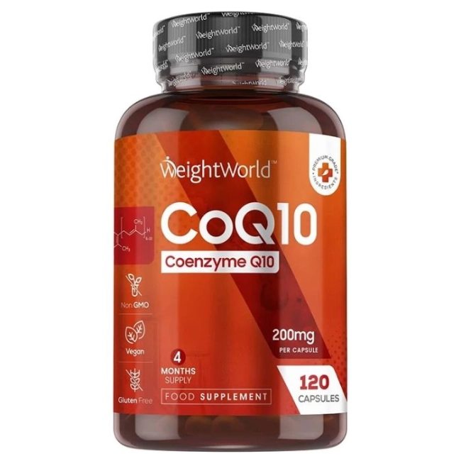 WeightWorld Сърдечно-съдово здраве - Коензим Q10 200 mg, 120 капсули