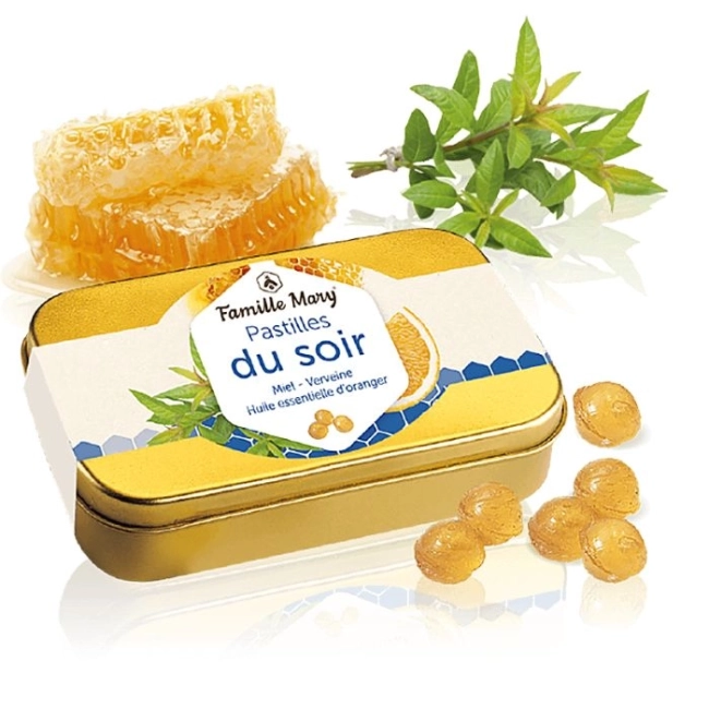 Famille Mary Таблетки за смучене за спокоен сън с мед и върбинка - Pastilles du Soir