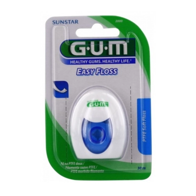 GUM Easy Floss Восъчен конец за зъби 30 м