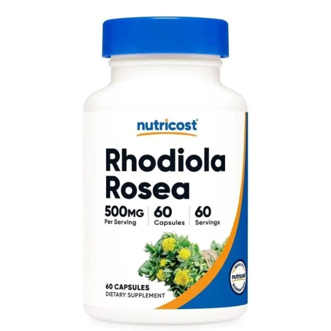 Nutricost Стрес и добро настроение - Златен корен - Rhodiola Rosea, 60 капсули