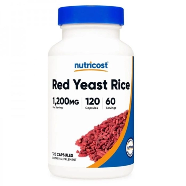 Nutricost Сърдечно-съдова система - Червен ориз, 120 капсули