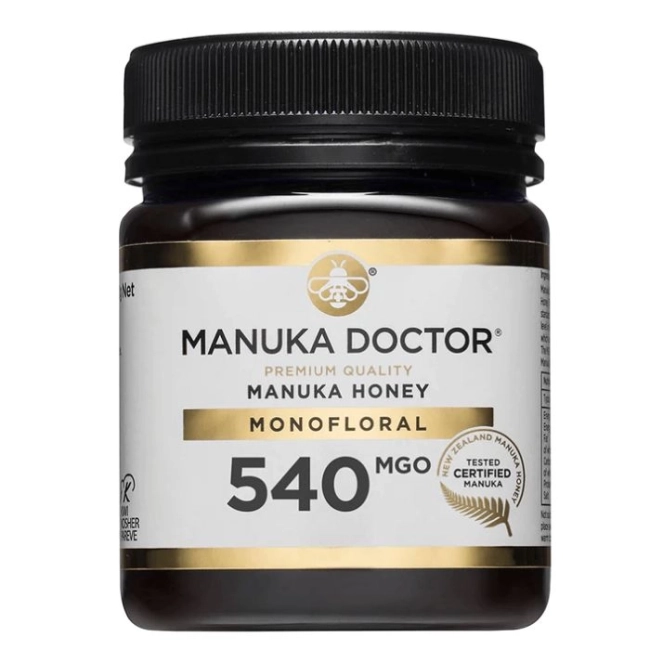 Manuka Doctor Premium Quality Monofloral 540 MGO - Монофлорен мед от манука, 250 g