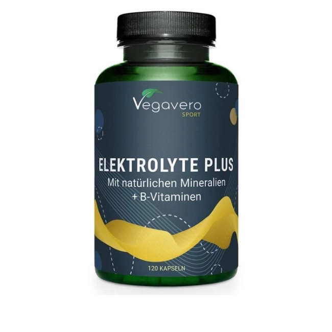 Vegavero Електролити + Натурални минерали и витамини В, 120 капсули