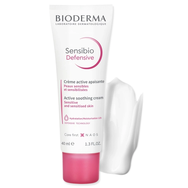 Bioderma Sensibio Defensive Активен, успокояващ крем, който подсилва собствените защитни сили на кожата срещу агресори 40 мл