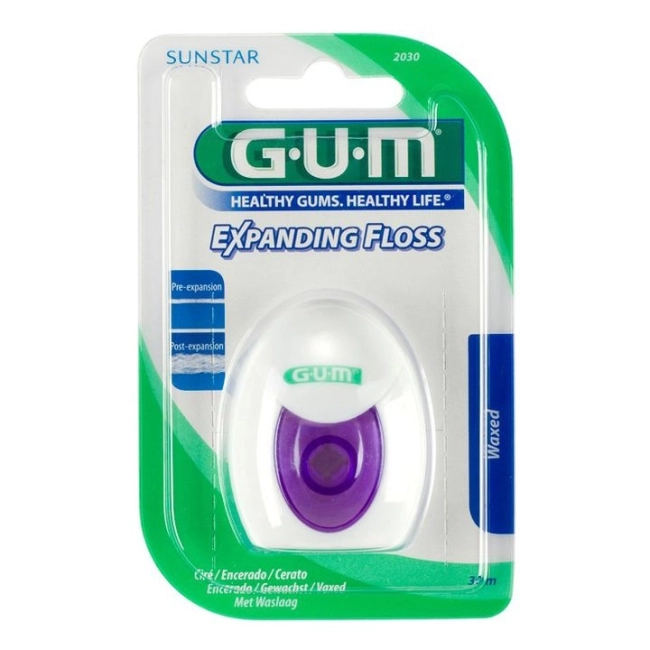 GUM Expanding Floss Разширяващ се конец за зъби 30 м