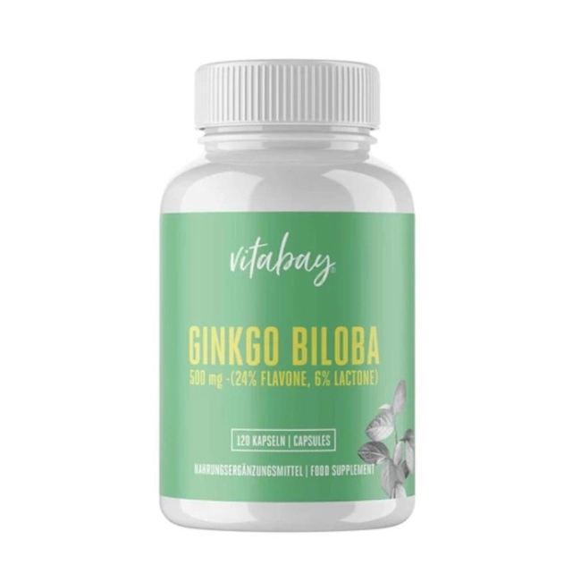 Vitabay Нервна система - Гинко Билоба 500 mg, 120 капсули