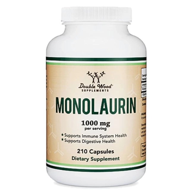 Double Wood Monolaurin / Монолаурин, 210 капсули