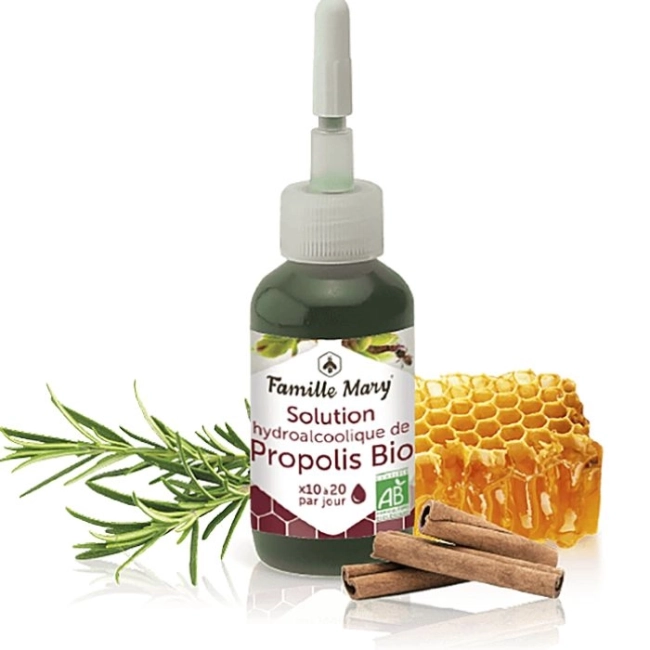 Famille Mary Имунитет - Прополис с пчелен мед и етерични масла, капки 30 ml