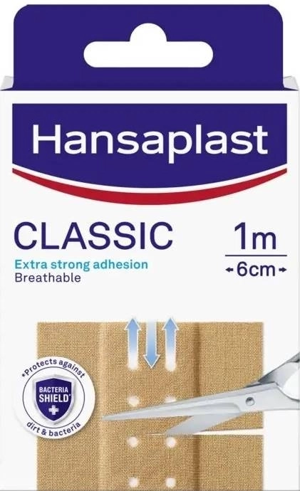 Hansaplast Classic Пластир Класик 1m x 6cm