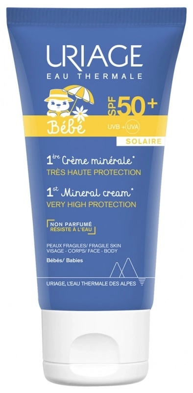 URIAGE Bebe 1er Creme Minerale SPF50+ Слънцезащитен крем 50 мл